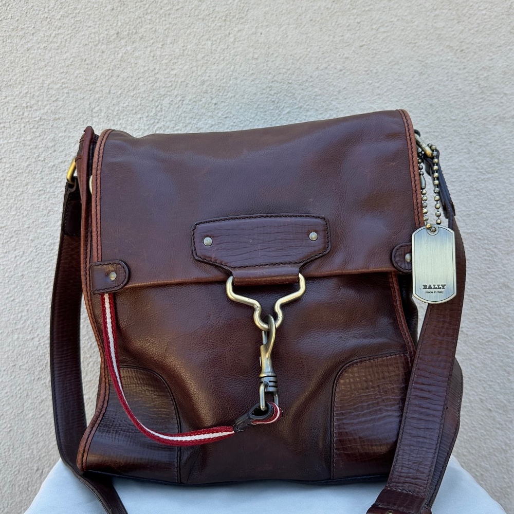 Bally Messenger Bag - Rare, Vintage All-Leather